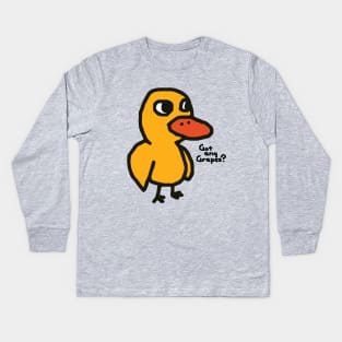 Mr. Duck Kids Long Sleeve T-Shirt